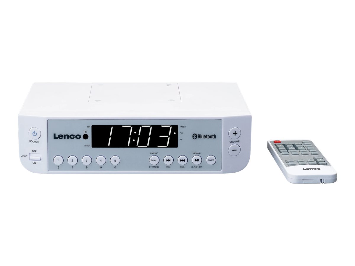 Lenco KCR-100 - Radio - 2 x 1 Watt - weiß