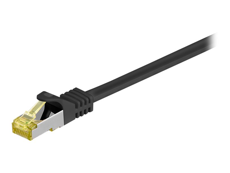 goobay RJ45 Netzwerkkabel 25,0 m schwarz bis zu 10,00 GbitSek bis zu 500 MHz, 1 St