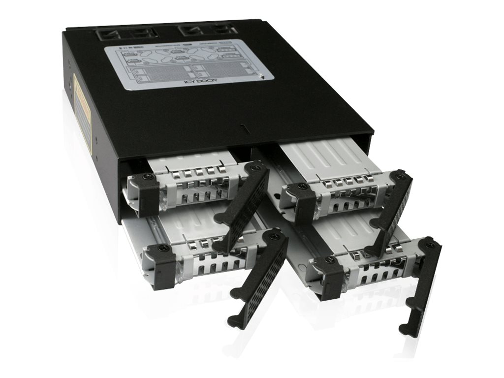 Backplane IcyDock 4x6,3cm SATAI-III/SAS in 1x5,25 HDD/SSD