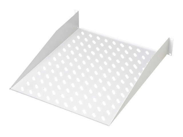 DIGITUS Fachboden fuer alle 48,3cm 19Zoll Schraenke RAL7035 grau 483x350x85mm inkl. Befestigungsmaterial max 25Kg