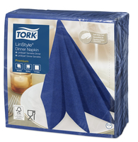 TORK Servietten LinStyle® Premium mitternachtsblau 1-lagig 39,0 x 39,0 cm, 50 St.