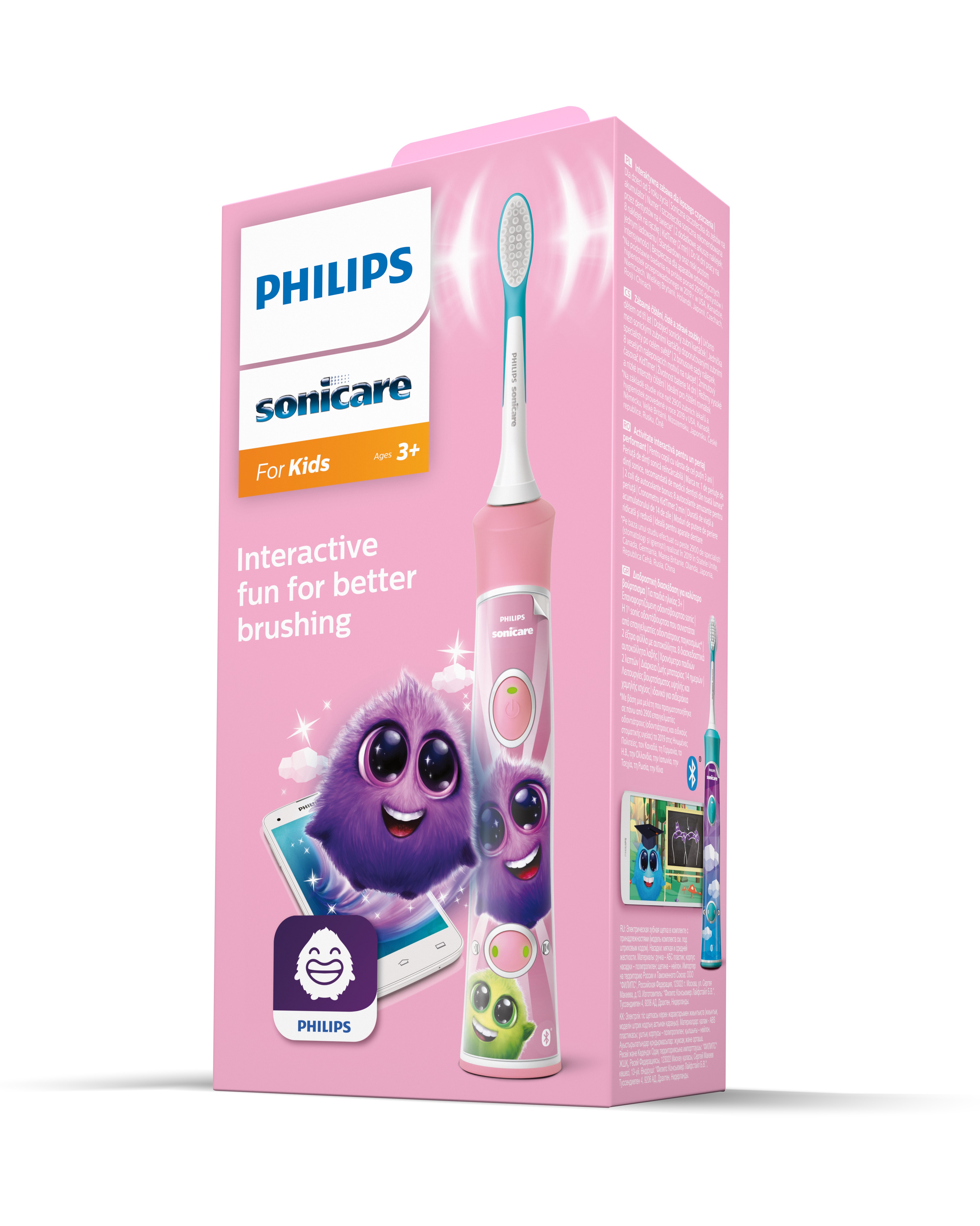 Philips Sonicare For Kids HX6352 Bluetooth rosa