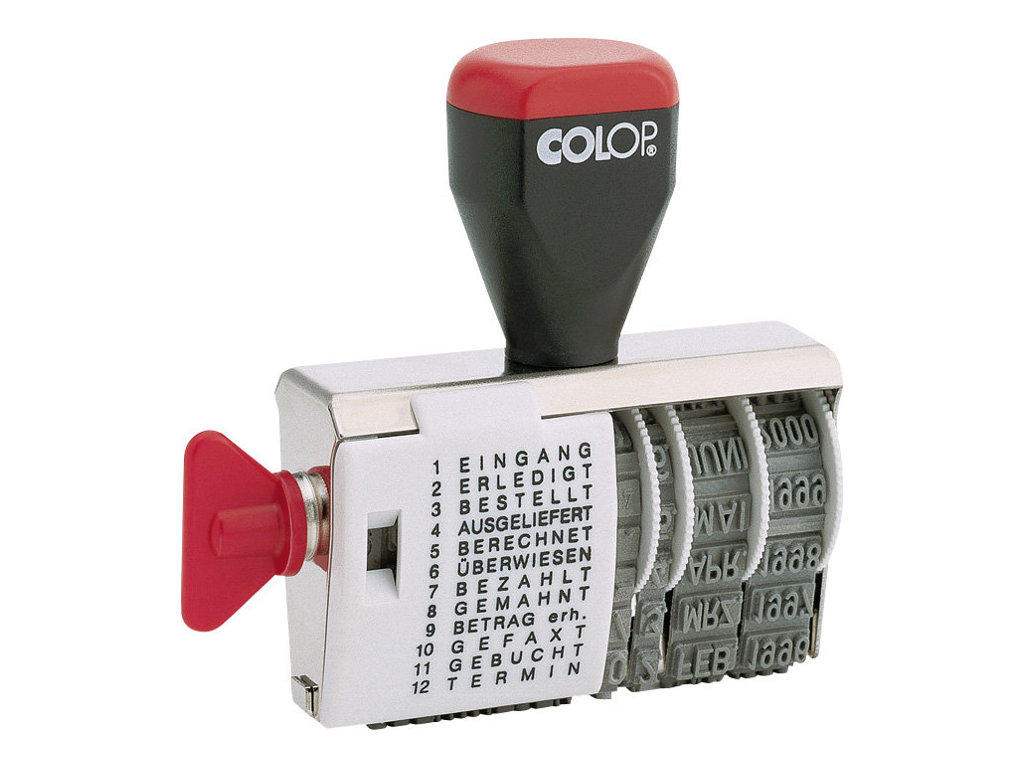 COLOP Datumstempel mit Text 04000WD ohne Logo, 1 St