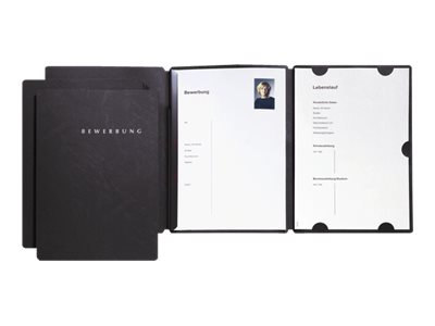 3 PAGNA Bewerbungsmappen Select DIN A4 schwarz 3 PAGNA Bewerbungsmappen Select DIN A4 schwarz