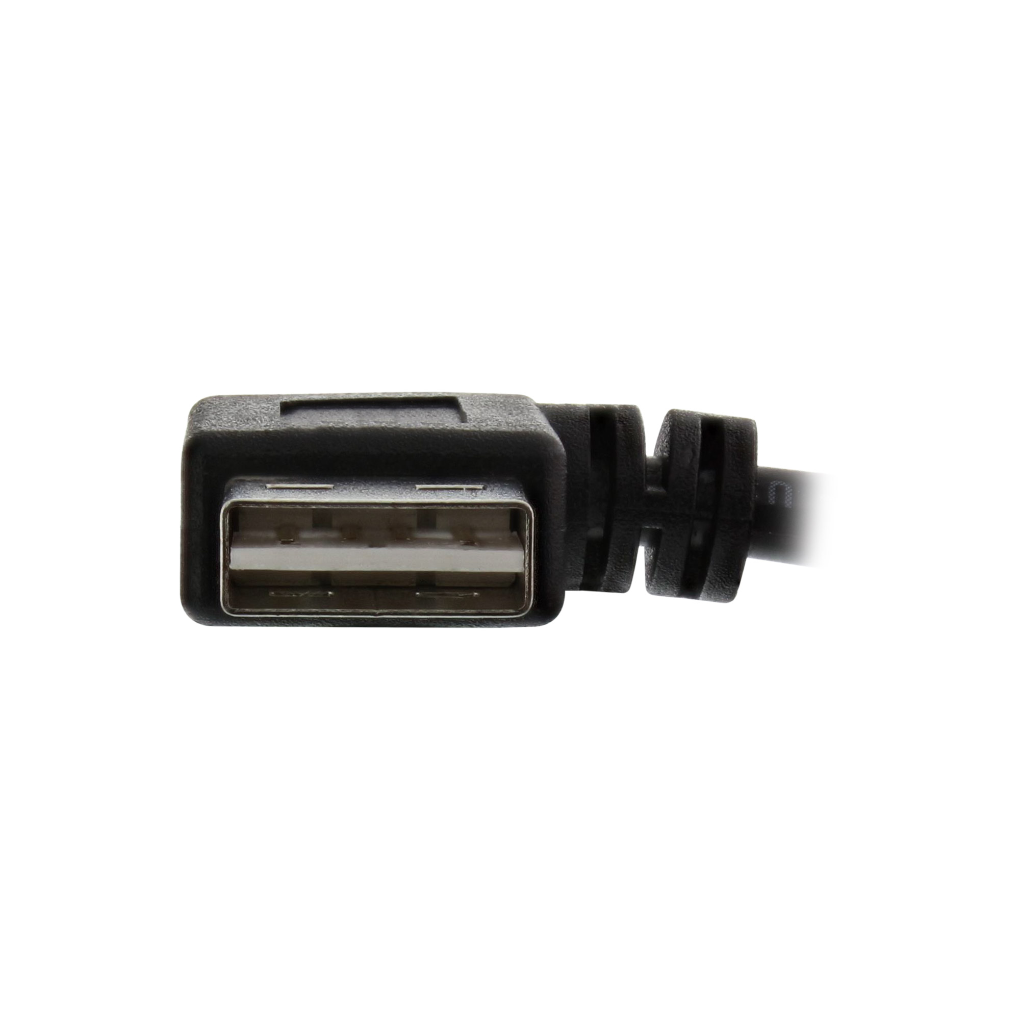 INLINE Smart USB 2.0 Verlaengerung gewinkelt Stecker Buchse Typ A schwarz 0,2m