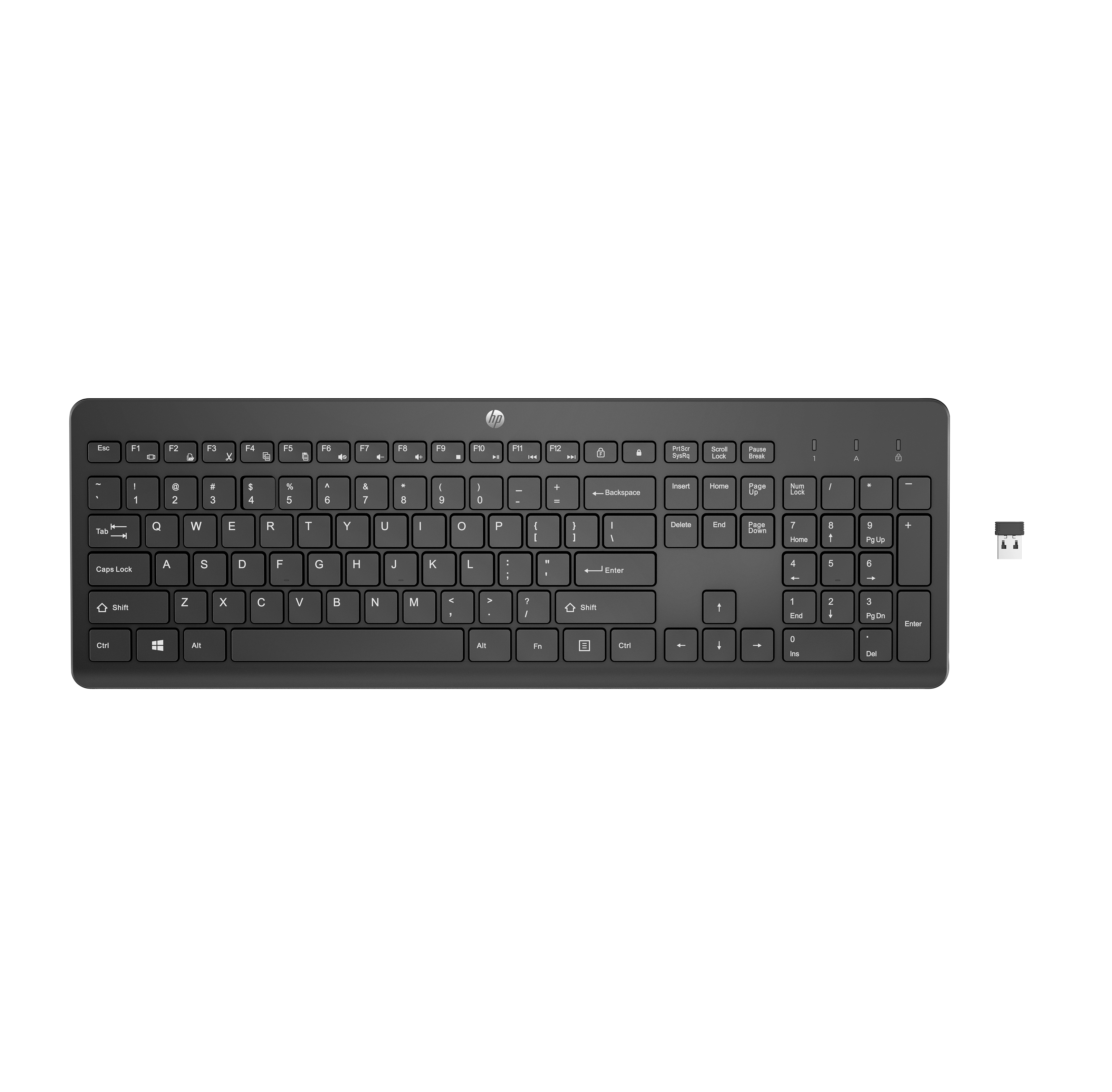 HP 230 Wireless Keyboard Black GR tastatur kabellosP