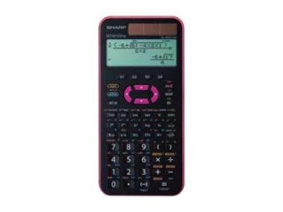 SHARP EL-W531XG Wissenschaftlicher Taschenrechner schwarz/orange