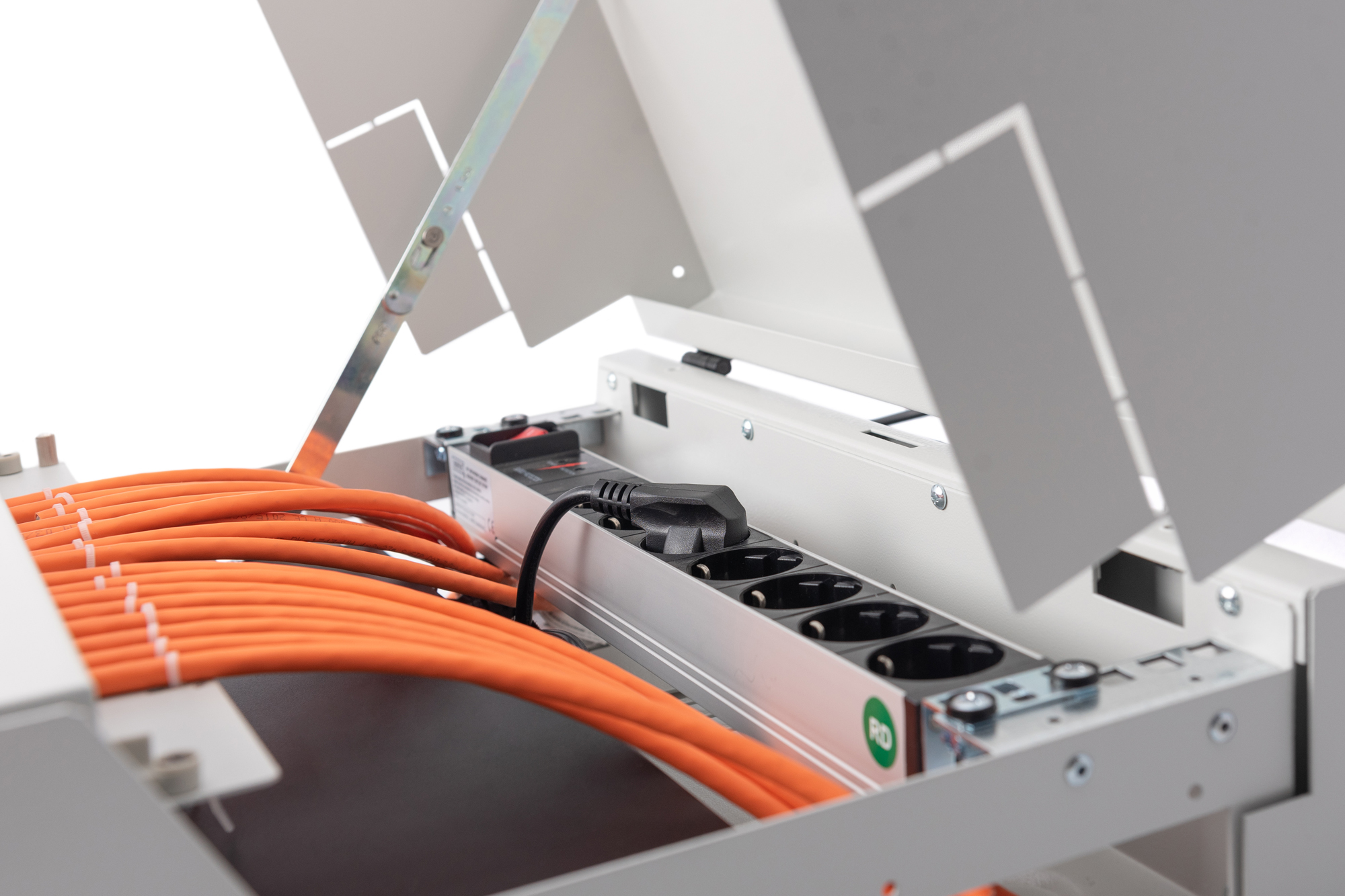 DIGITUS Wandschrank 48,3cm 19Zoll Slim Line 5HE Einbaumoeglichkeit 2HE vertikal 3HE horizontal Anthrazit RAL7016