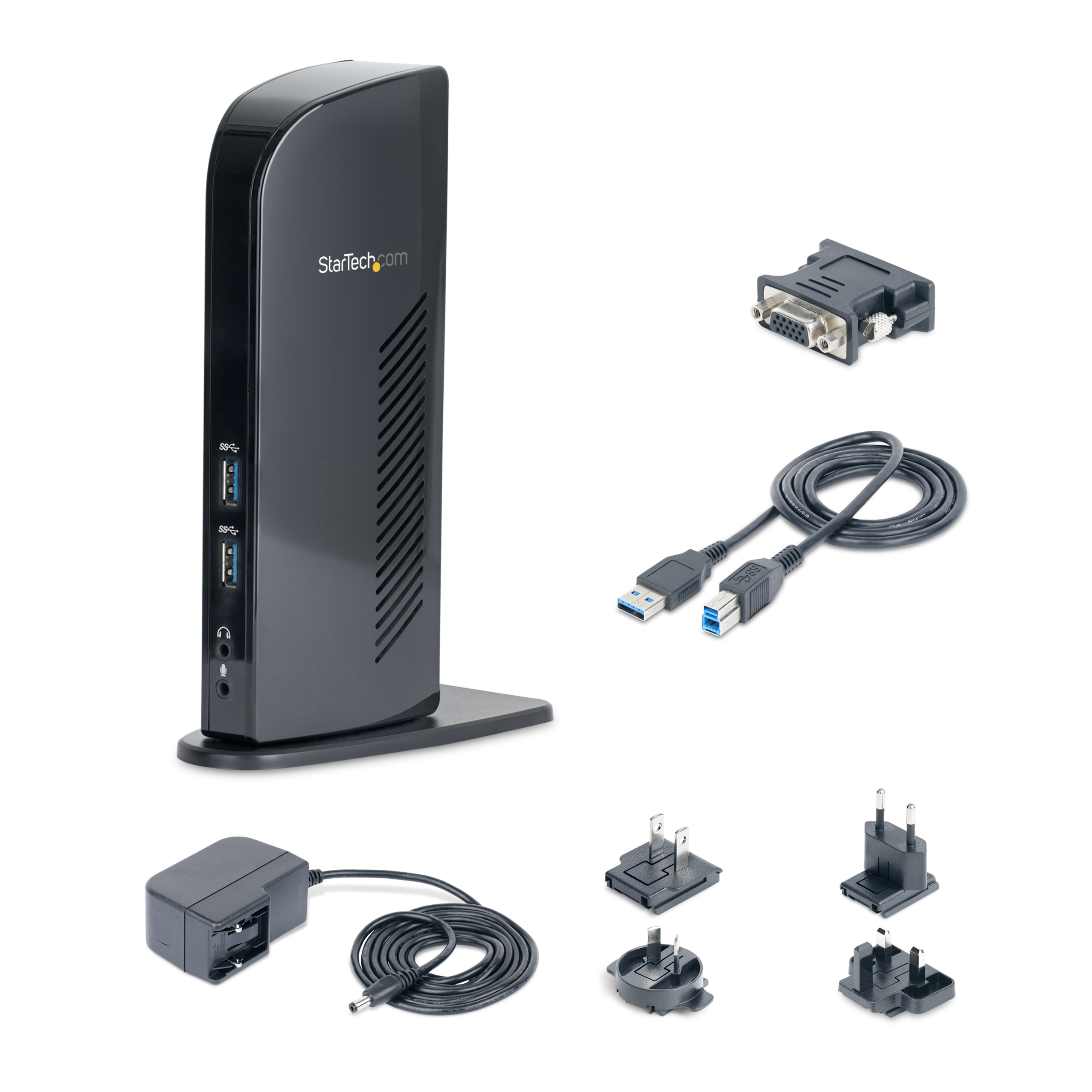 STARTECHCOM USB 30 Docking Station Dual Monitor HDMI and DVI Ethernet Audio Universal Docking Station Port Replicator