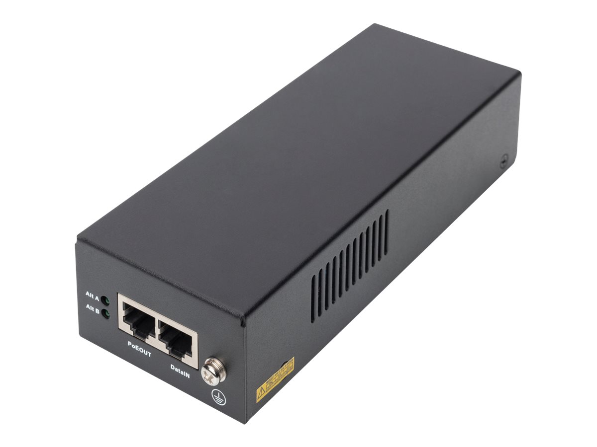 DIGITUS Gigabit Ethernet PoE Injektor, 8023bt 85W DN95109