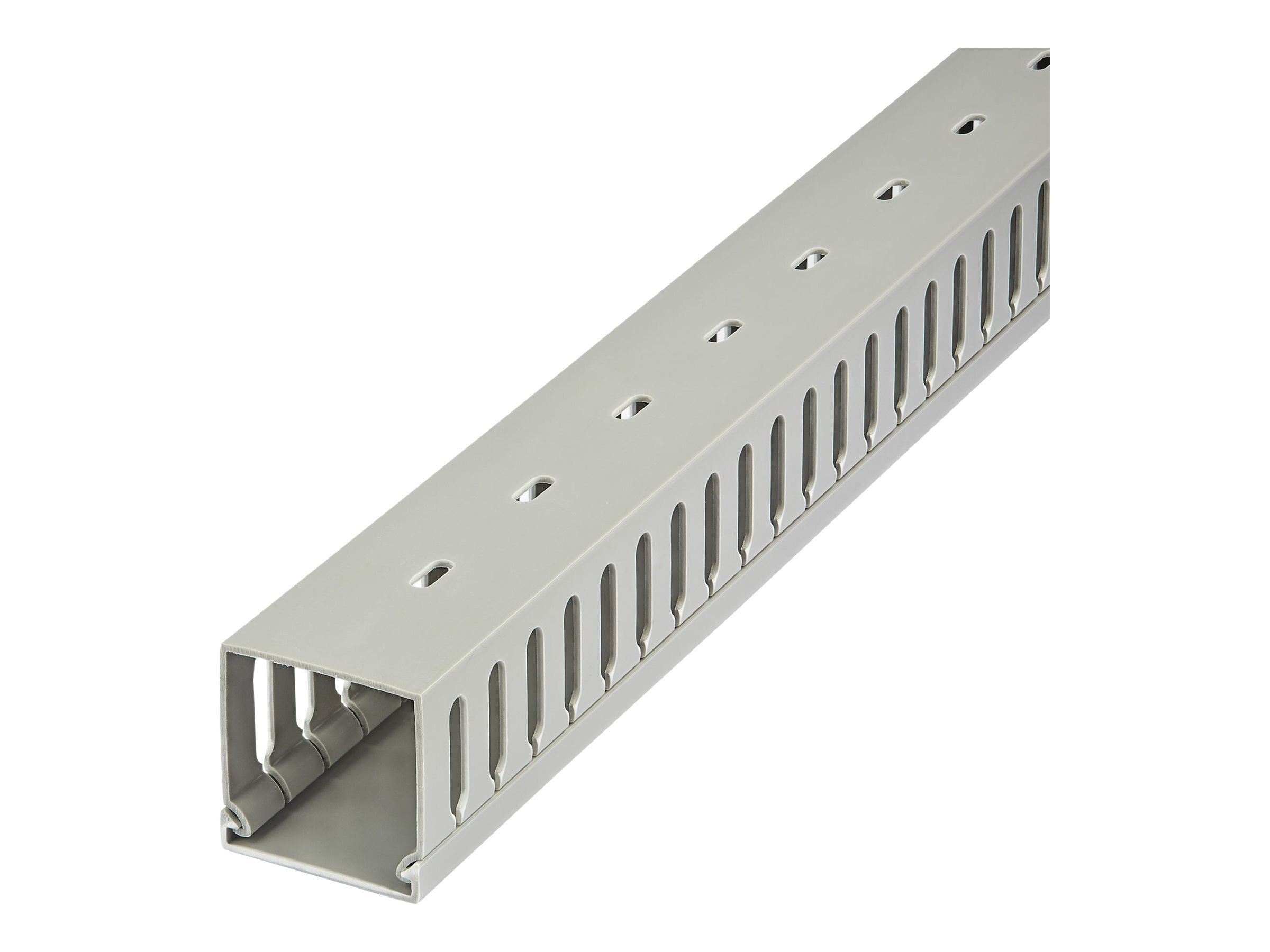STARTECH.COM 2m Verdrahtungskanal - 50x50mm - Kabelkanal mit 8mm Schlitze - PVC-Netzwerkkabelabdeckung - bis zu 80 Kabel