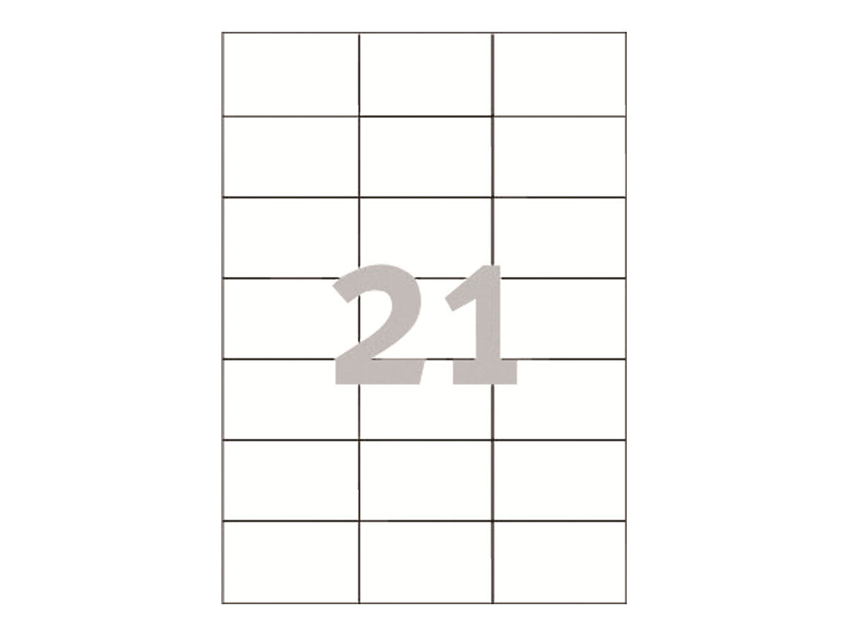 2.100 AVERY Zweckform Etiketten 3652 weiÃ 70,0 x 42,3 mm