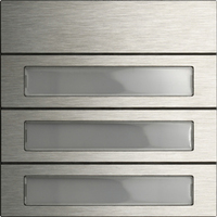 Gira Tastenmodul 5533920 3fach System 106 Edelstahl Gira Tastenmodul 5533920 3fach System 106 Edelstahl