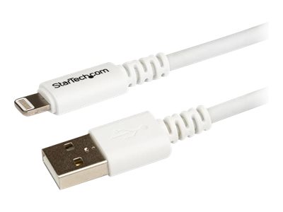 StarTech.com 3m Apple 8 Pin Lightning Connector auf USB Kabel - USB Kabel für iPhone / iPod / iPad - Ladekabel / Datenkabel - Weiß - Lightning-Kabel - Lightning / USB - 3 m