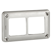 Legrand Rahmen 77852 2fach grau IP55 Soliroc
