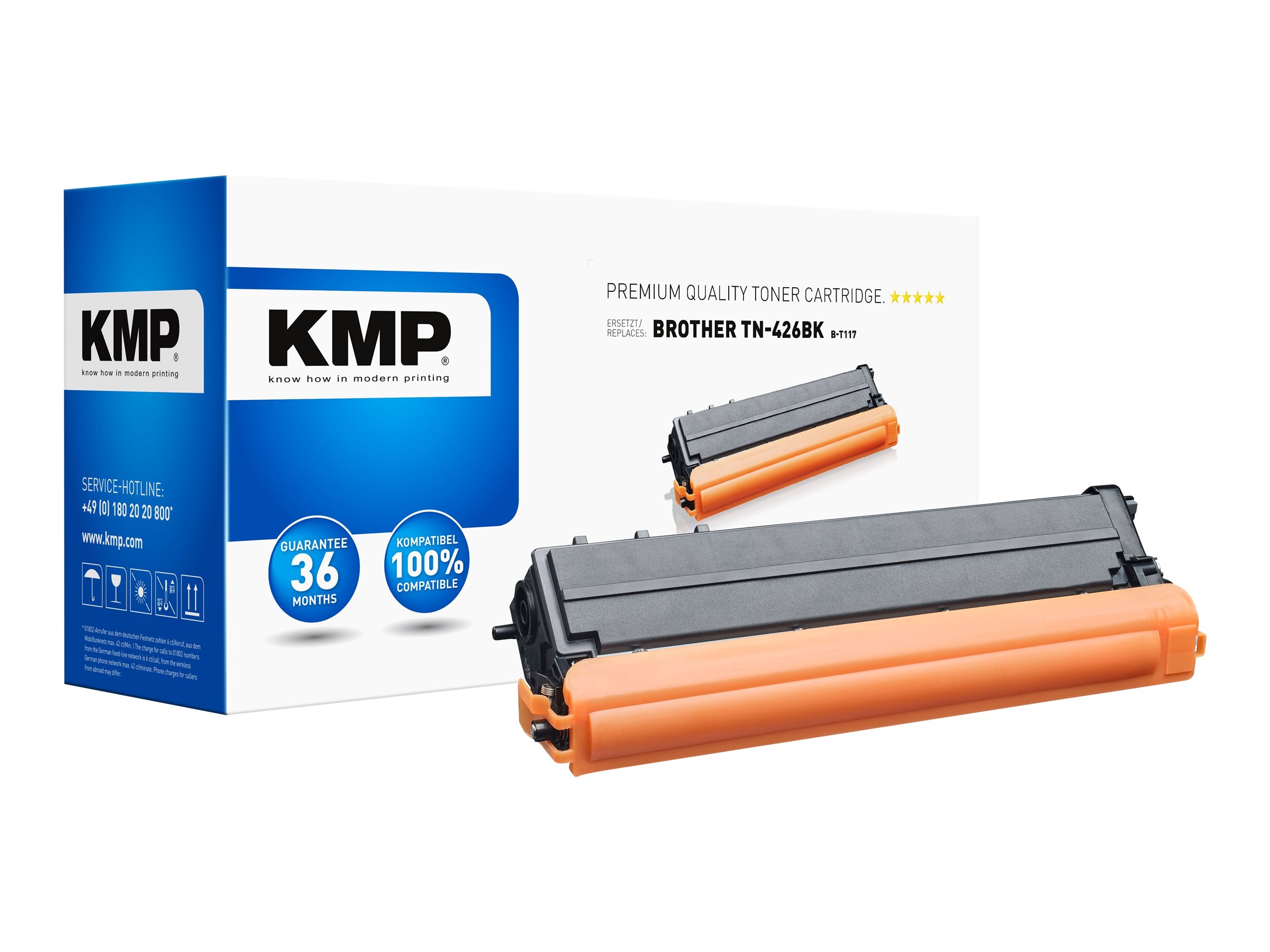 KMP B-T117 schwarz Toner kompatibel zu brother TN-426BK KMP B-T117 schwarz Toner kompatibel zu brother TN-426BK