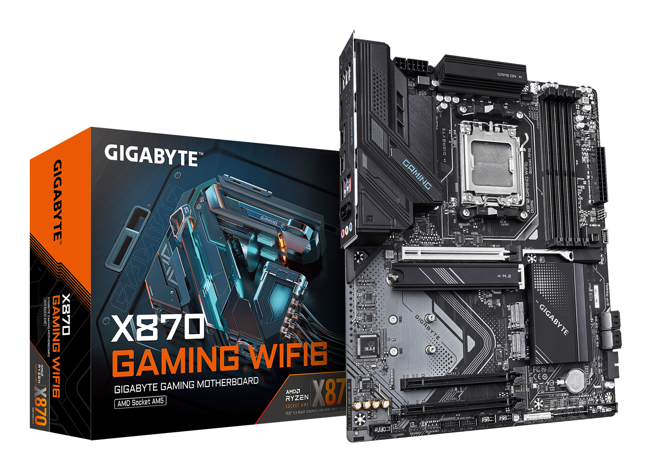 GIGABYTE X870 GAMING WF6 AM5 4xDDR5 6xSATA 3xM2
