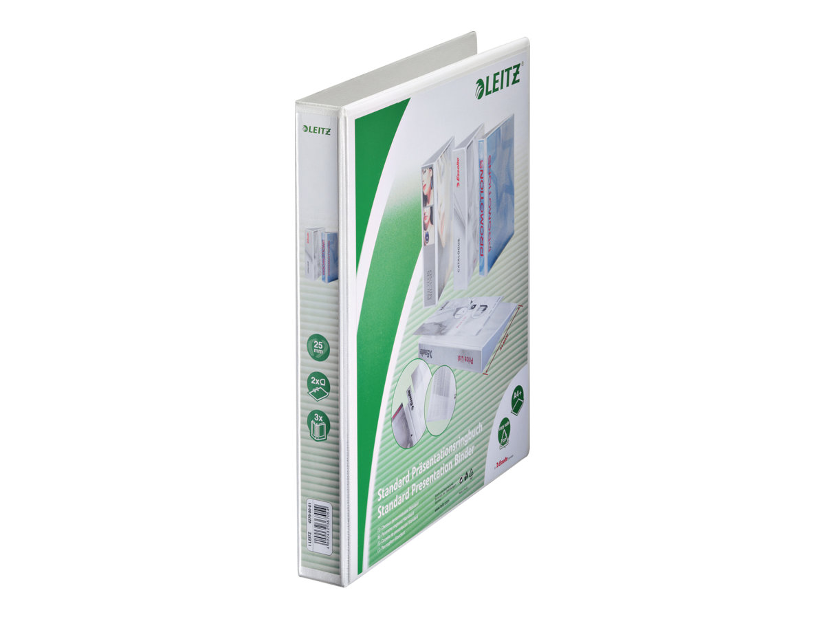 6 LEITZ Praesentationsringbuecher 2-Ringe weiss 4,4 cm DIN A4 6 LEITZ Praesentationsringbuecher 2-Ringe weiss 4,4 cm DIN A4