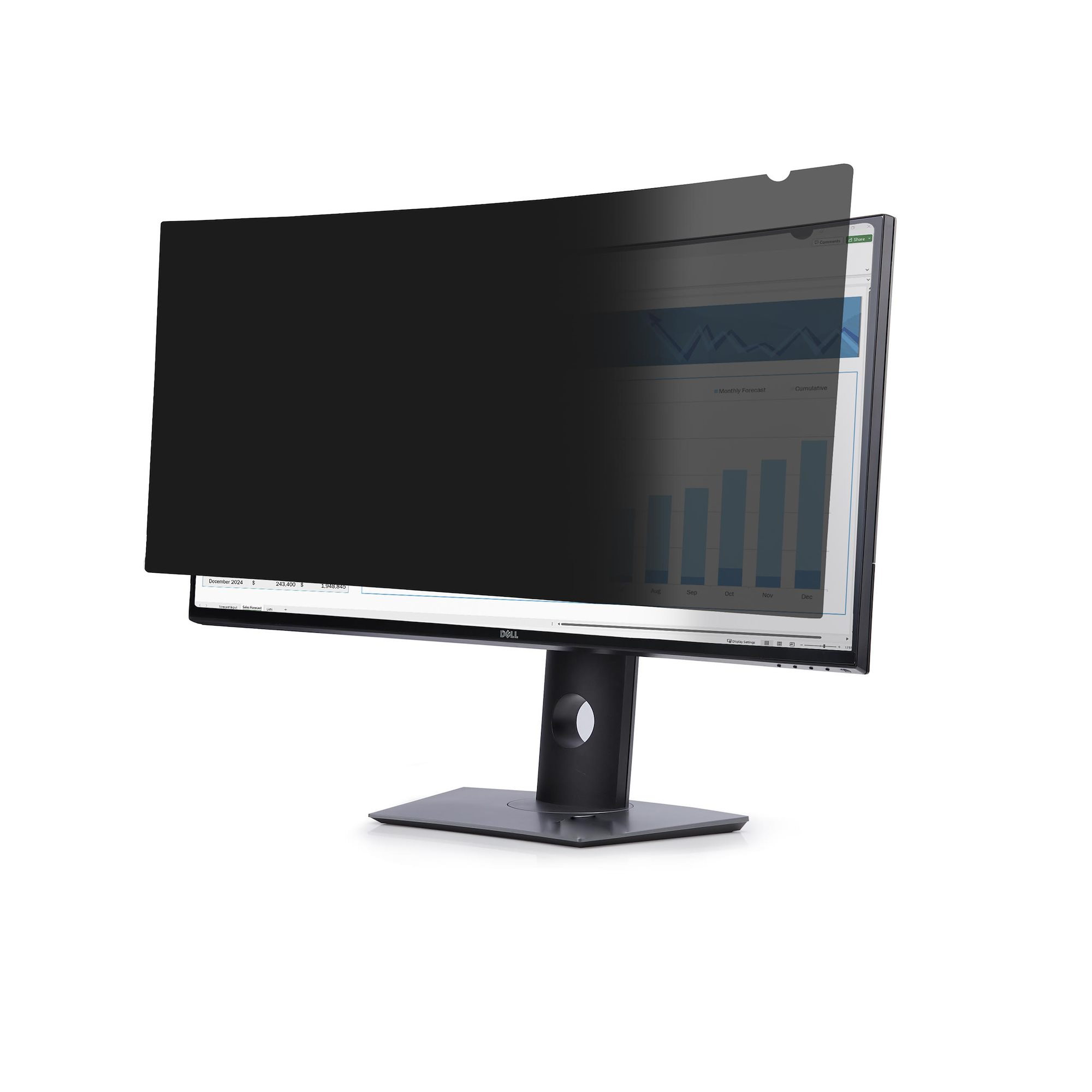 STARTECHCOM Monitor Blickschutzfolie fur Dell P3424WE Curved 219 Bildschirm SichtschutzfolieBlaulichtfilter TAAkonform