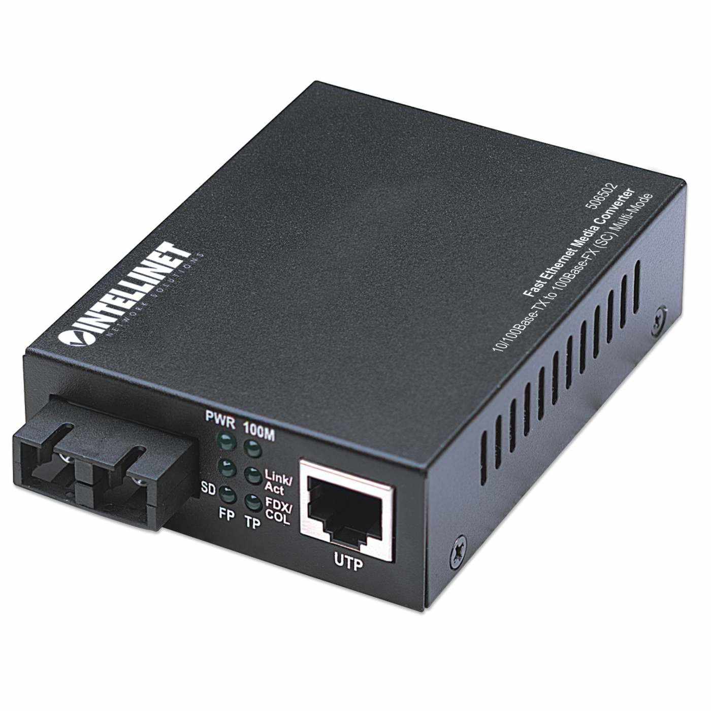INTELLINET Fast Ethernet Medienkonverter 10100Base TX auf 100BaseFX SC Multimode 2 km
