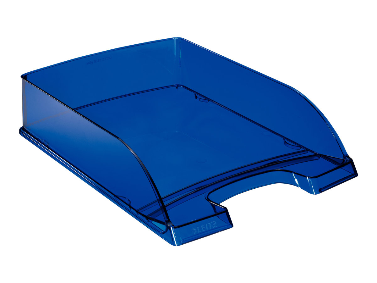 LEITZ Briefablage Plus blau-transparent