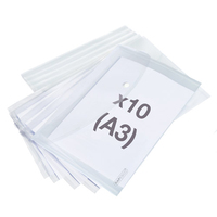 Rapesco Dokumententaschen 10 DIN A3 transparent klar