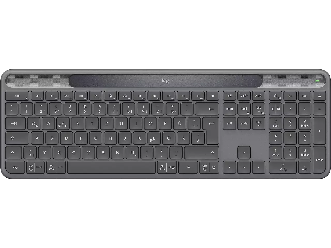 Logitech Signature Slim Solar+ K980 kabellos graphit