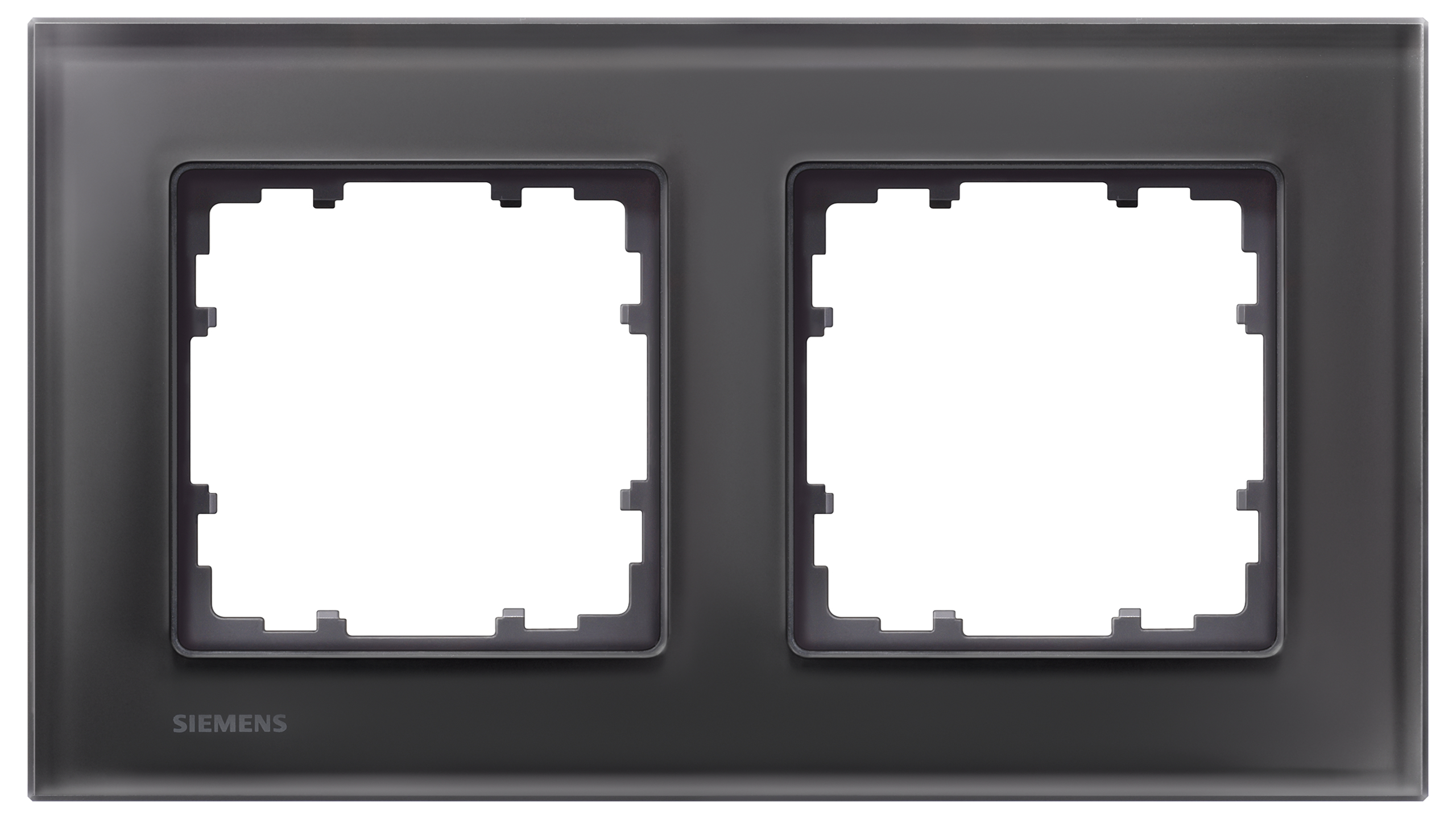 Siemens Rahmen 5TG1202-2 2fach Glas schwarz