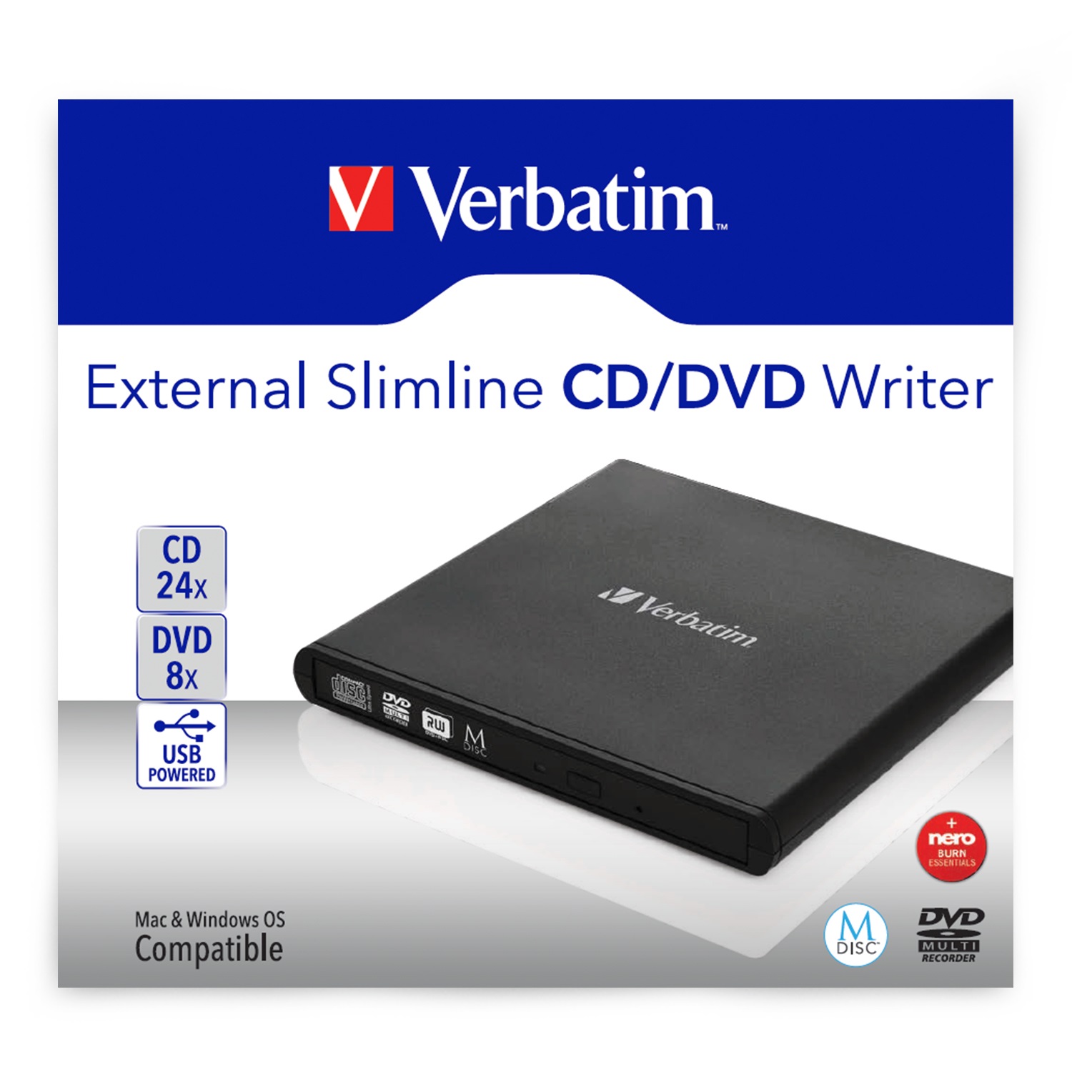 VERBATIM EXTERNAL SLIMLINE WRITER
