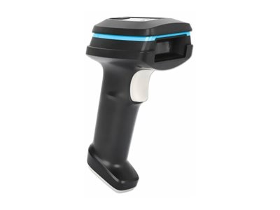 MANHATTAN 2D Long Range LED-Barcodescanner 50 mm Scanreichweite abnehmbares 1,8 m USB-A-Kabel 60 Scans/sec. 100K Lux Schutzart IP52
