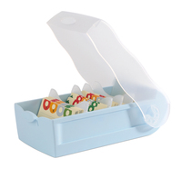 HAN Croco A8 500 Karteikarten pastellblau