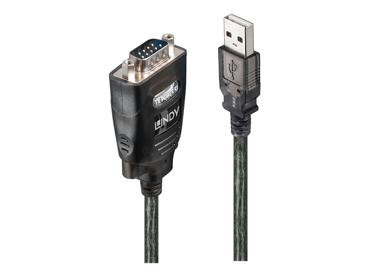 LINDY USB Seriell RS232 Konverter mit COM-Speicherung RS-232 Port Datenraten bis 230 kBit/s Chipset: FTDI LINDY USB Seriell RS232 Konverter mit COM-Speicherung RS-232 Port Datenraten bis 230 kBit/s Chipset: FTDI