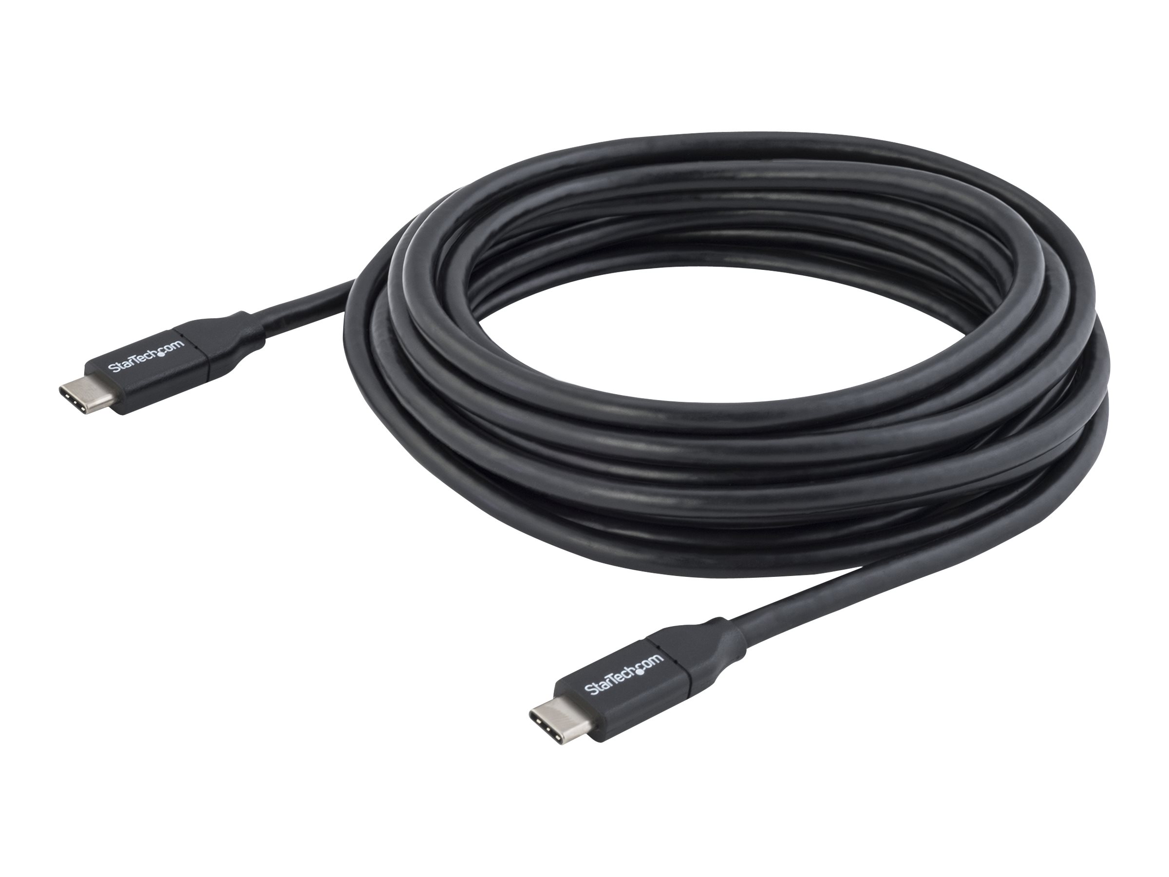 StarTech.com USB-C Kabel mit Power Delivery (5A) - St/St - 4m - USB 2.0 - Zertifiziert - USB 2.0 Typ-C Kabel - 100W/5A - USB Typ-C-Kabel - 4 m