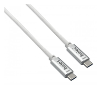 helos Anschlusskabel, USB 4, 40 Gbps 240W,TypeC PREMIUM Stecker, 1,0m, weiß