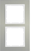 Berker Rahmen 10123904 2fach alu/polarweiss Berker Rahmen 10123904 2fach alu/polarweiss