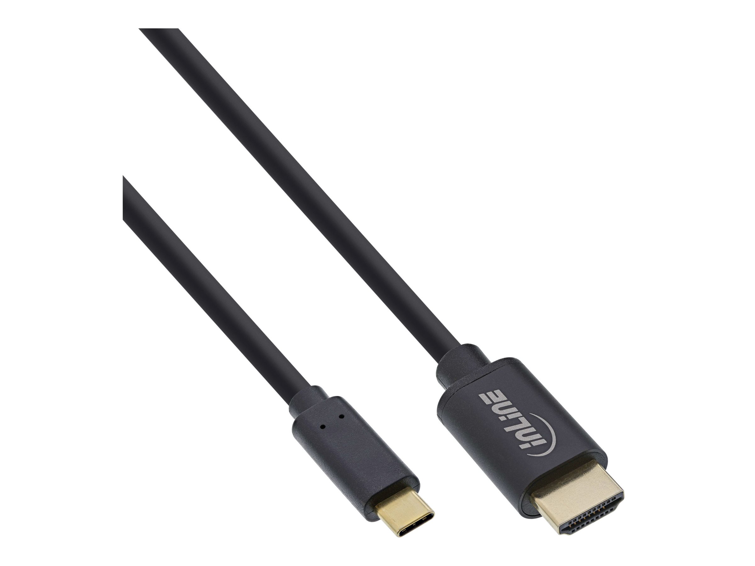 INLINE USB Displaykabel USB Typ-C Stecker zu HDMI Stecker DP Alt Mode 4K2K schwarz 1m INLINE USB Displaykabel USB Typ-C Stecker zu HDMI Stecker DP Alt Mode 4K2K schwarz 1m