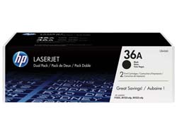 HP original LaserJet Toner cartridge CB436AD black standard capacity 2 x 2000 pages 2-pack
