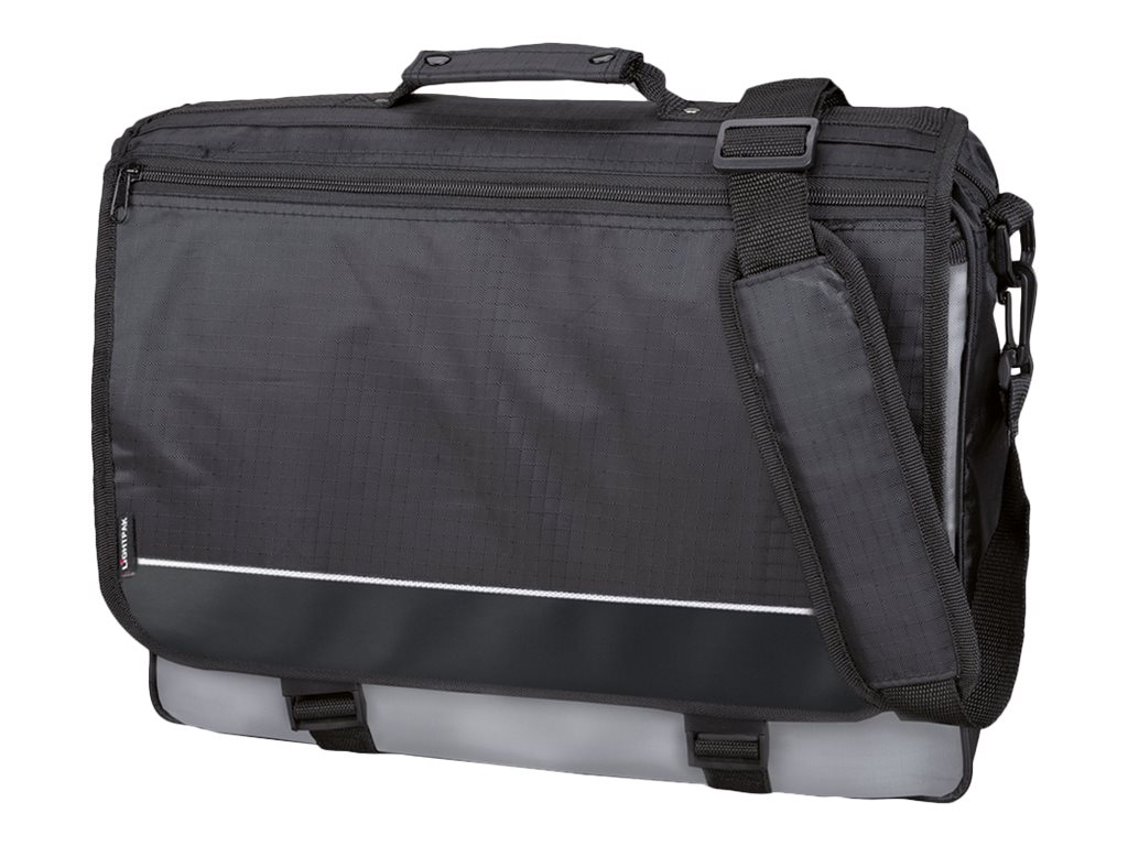 LIGHTPAK Umhaengetasche WAVE Kunstfaser schwarz/grau 46069 LIGHTPAK Umhaengetasche WAVE Kunstfaser schwarz/grau 46069