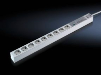 Rittal Steckdosenleiste L=658,6mm 9 Dosen m. ueberspannungsschutz u.Filter