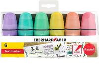 EBERHARD FABER pastell Mini Textmarker farbsortiert, 6 St