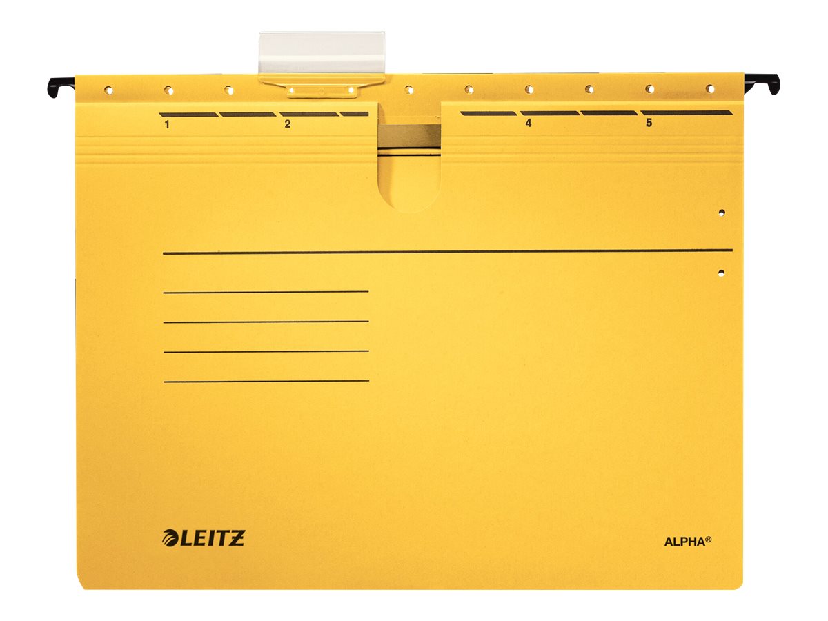 5 LEITZ Haengehefter ALPHA® 1984 Karton gelb 1 x kaufmaennische Heftung
