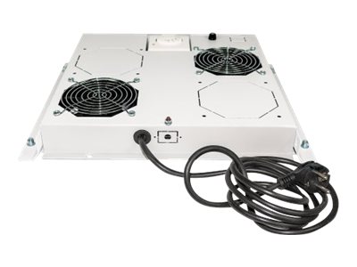 INTELLINET Kuehleinheit mit 2 Lueftern fuer die Deckenmontage mit Thermostat 1 HE grau INTELLINET Kuehleinheit mit 2 Lueftern fuer die Deckenmontage mit Thermostat 1 HE grau