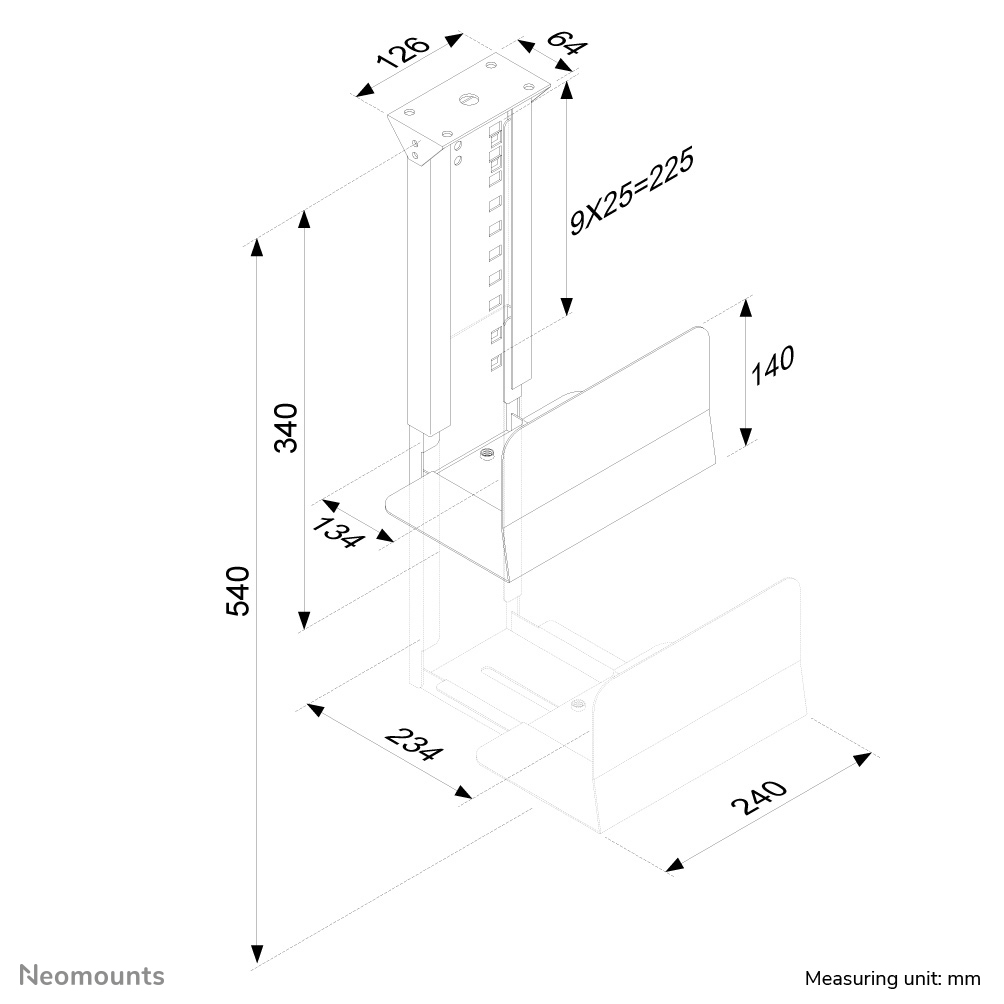 Neomounts CPU-D200 PC-Halterung