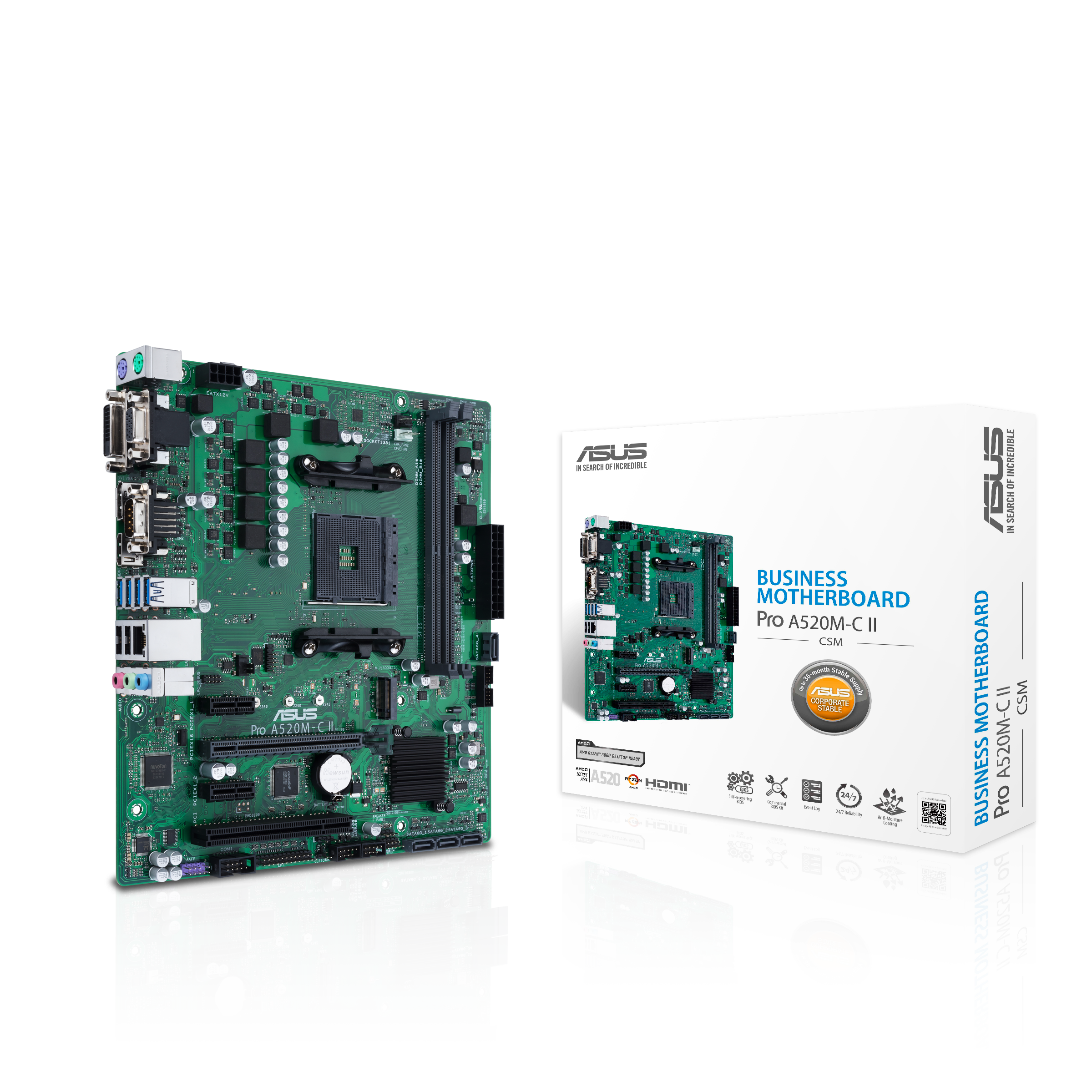 AM4 ASUS PRO A520MC IICSM mATX D4