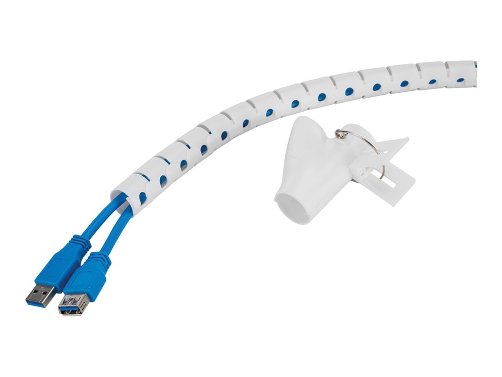 NewStar Kabelspirale 200x1,5cm 1-4 Kabel Weiß