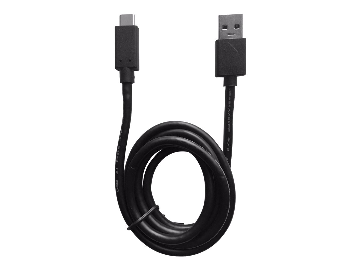Helos USB-Kabel USB-C zu USB-A 1 m schwarz