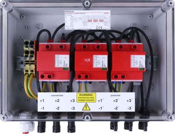 DEHN Generatoranschlusskasten GAK Typ 1+2 IP65 PV‑Anlage