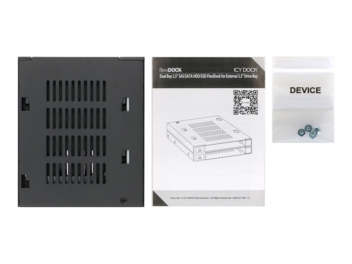 Backplane IcyDock 2x6,3cm SATAI-III/SSD/SAS MB522SP-B