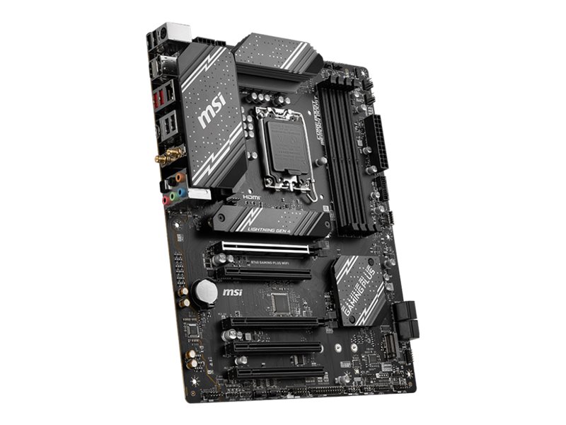 MSI B760 GAMING PLUS WIFI LGA1700 mATX MB 4xDDR5 4xSATA 2xM.2