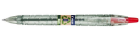 PILOT Kugelschreiber B2P „Bottle 2 Pen“ ECOBALL transparent/gruen, Schreibfarbe: rot, 1 St. PILOT Kugelschreiber B2P „Bottle 2 Pen“ ECOBALL transparent/gruen, Schreibfarbe: rot, 1 St.